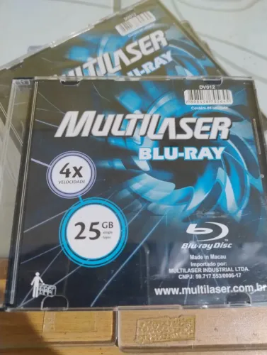  kit com 06 Blu-ray 25gb Slim Dv012 Multilaser