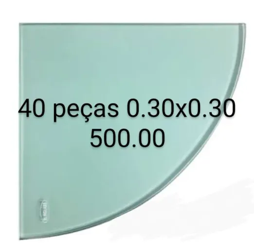 40 Peças de Vidro 0.30x0.30