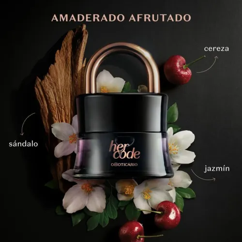 Her Code O Boticário - Perfume Feminino Amadeirado Frutado