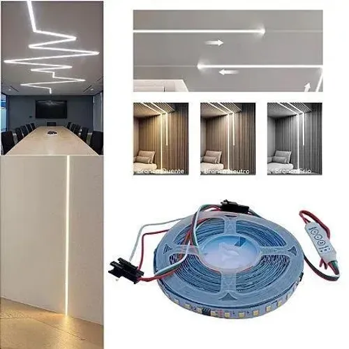 (Planalto Segurança Iluminação) Fita 24V 6500k Sequencial 10m Central E Controle (Novo)