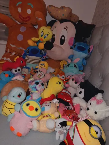 Coleção de pelúcias diversas - Personagens e Bichinhos