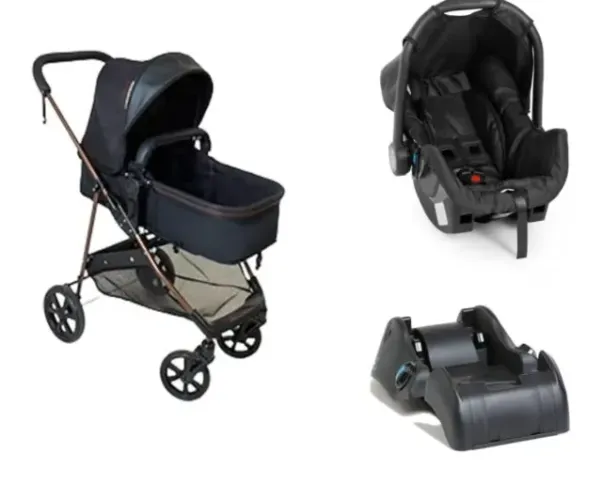 Carrinho Moisés com bebê conforto - Galzerano