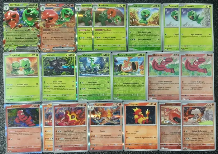 Deck scovillain ex cartas originais de pokémon
