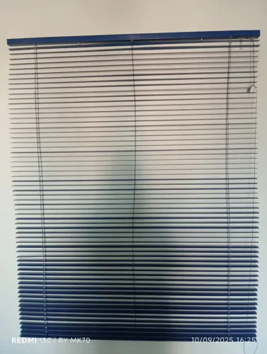Persiana horizontal azul 3 peças