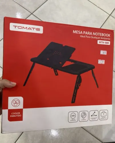Suporte Refrigerador Mesa para Notebook com Cooler MTN-888 - Tomate -Loja Coimbra -Entrega