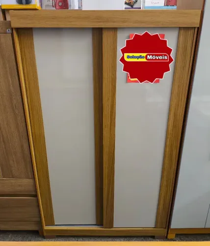 Guarda Roupas de Solteiro 2 Portas 2 Gavetas 100% MDF