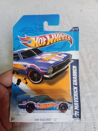 Hot Wheels HW Racing '12 Blue '71 Maverick Grabber 9/10 #179/247<br>