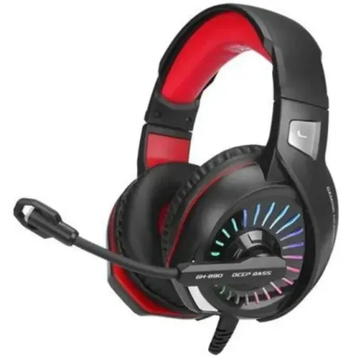 Headset Gamer Xtrike Me Backlit, Preto e Vermelho, RGB, Drivers 50mm - GH-890