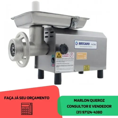 Moedor de Carne para Açougue Boca 8 Beccaro