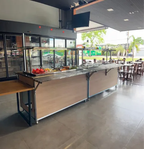 Estufa quente e gelada para restaurante 