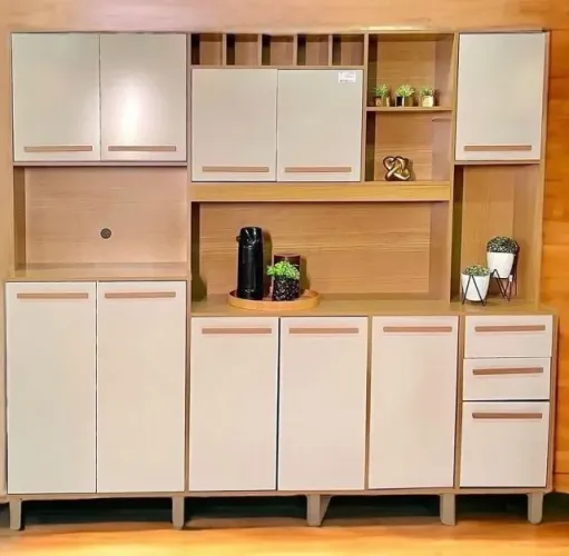 Armário de Cozinha 11 Portas Off white