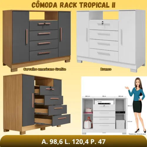  COMODA RACK TROPICAL II - MADRI