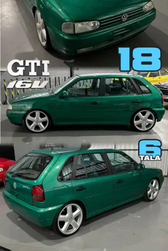 Rodas Aro 18 Esportivas para Gol GTI 16V bola tala 6 prata 4x100 novas