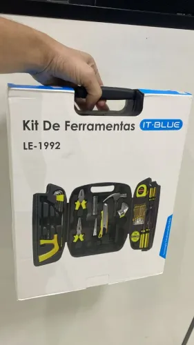 Maleta de Ferramentas 26 Peças Serviço Doméstico Kit Chaves Completa LE-1992 - IT BLUE 