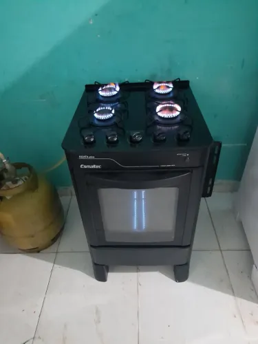 Fogão Esmaltec Agata Glass 4 Bocas