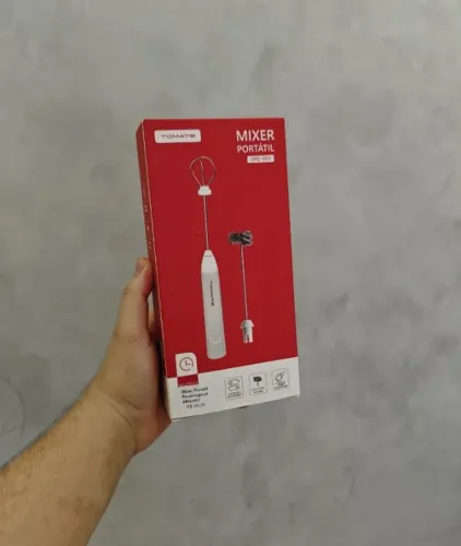 Mixer portátil com mola extra e ajuste de 3 velocidades -  Tomate