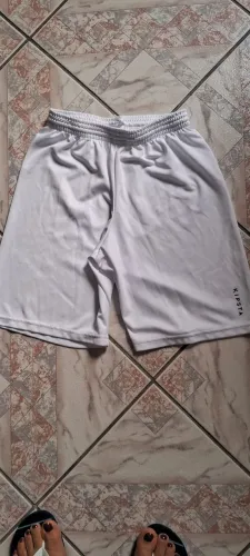 Shorts Esportivo 1Branco e 1Preto