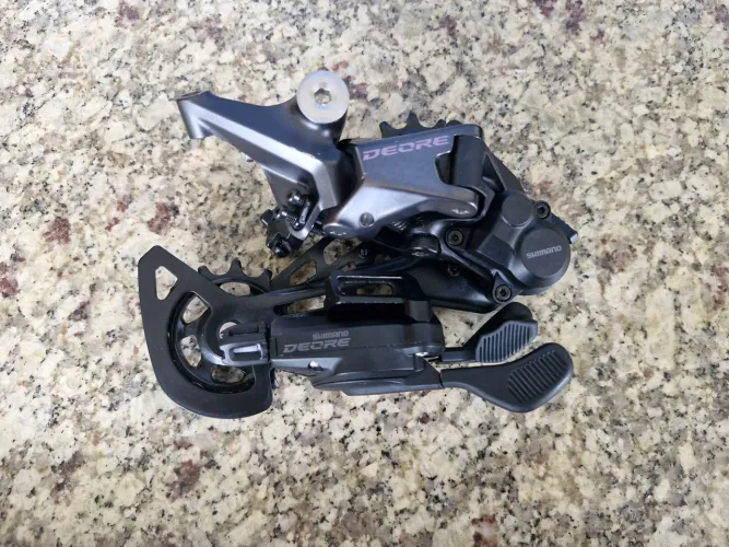 Câmbio Deore 12v + Trocador Deore 12v