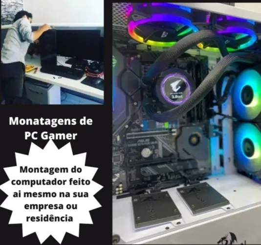 Montagem de computador ai na sua casa 