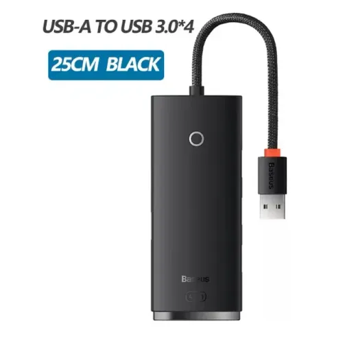 Adaptador Hub Baseus Usb-a + 4 Portas Usb 3.0 Airjoy