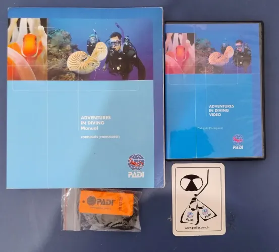 Material para o curso Aventures in Diving