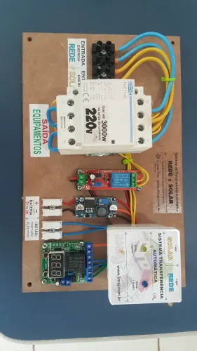 chave automatica energia solar x rede 220v nova 
