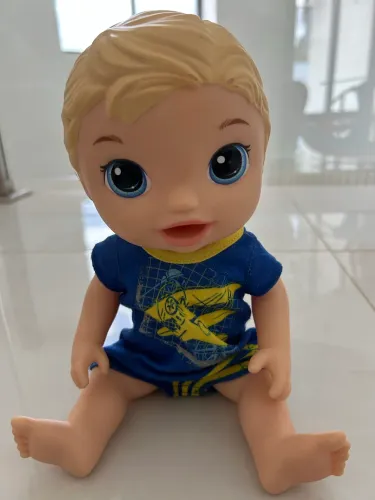 Boneco Baby alive menino louro