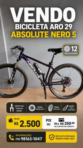 VENDO BICICLETA ARO 29