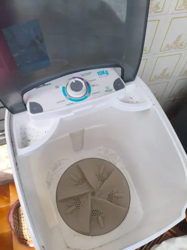 Lavadora de Roupas 10Kg BLR120 Semiautomática Britânia Branca 127V