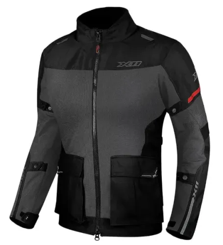 Jaqueta X11 Moto Impermeável Feminina Adventure Parka Cinza
