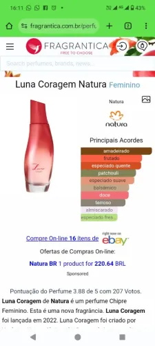 Perfume natura Luna