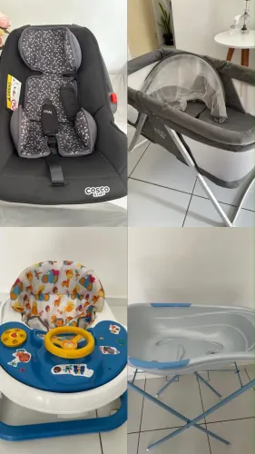 VENDO ENXOVAL SEMINOVO PARA BEBÊ. 