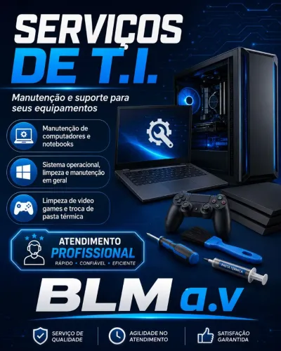 Manutenção de Computadores, Notebooks e Video Games | BLM a.v