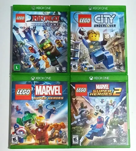 Lote 4 jogos da franquia LEGO - XBOX