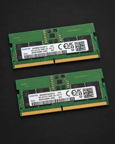 Duas Memória RAM Samsung 2X 8GB DDR5 4800MHz para Notebook - SO-DIMM