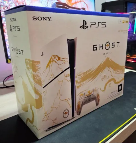 PS5 Playstation 5 Slim 1TB Edição Limitada Ghost Lacrado Nacional NF *Pegamos Usado Trocac