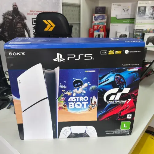 PS5 Slim Digital Semi Novo com Garantia - Pegamos seu Game - Cartão Até 12x - Loja Física