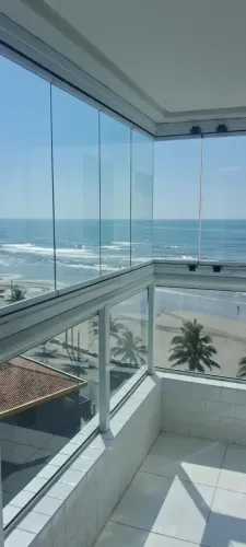 APARTAMENTO PARA VENDA 02 QUARTOS 67M² VISTA MAR MOBILIADO NA VILA ATLÂNTICA MONGAGUÁ SP.