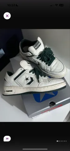Tênis converse weapon vintage branco verde 36