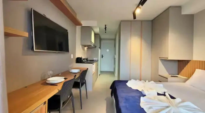 Apartamento Mobiliado de 24m² para Locação em Santo Amaro Lazer Completo e Excelente Loca