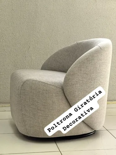 Poltrona Giratória decorativa