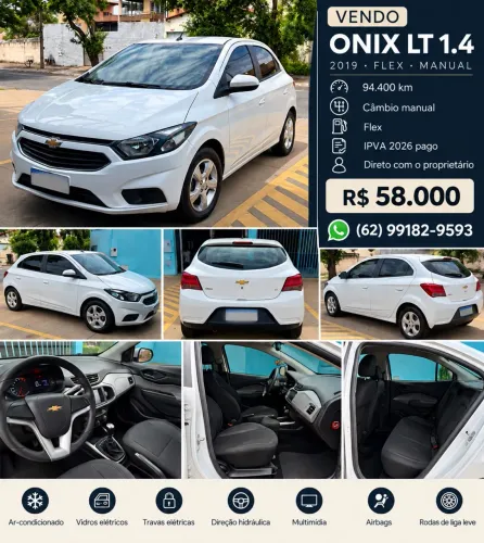 Chevrolet Onix Hatch LT 1.4 8V Flex Mec. 4P 2019