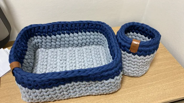 Kit de organizadores em crochê