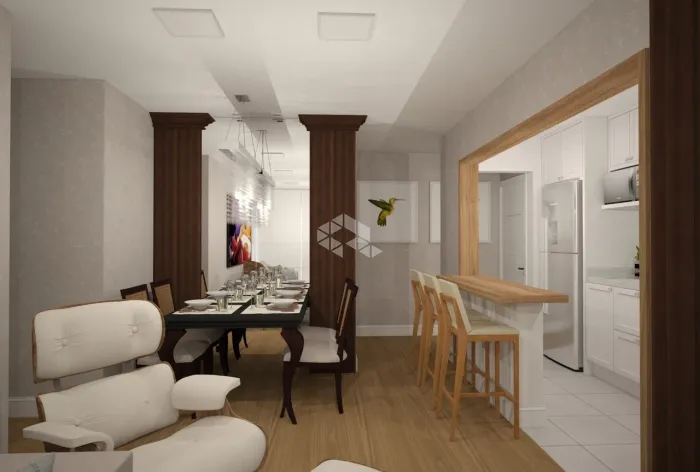Apartamento 1 dormitório (suíte), 53,93m² 1 vaga, na Borges, em Gramado