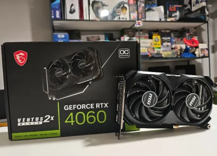 Placa de video RTX 4060 8GB OC MSI funcionando em perfeito estado, parcelo no cartão!