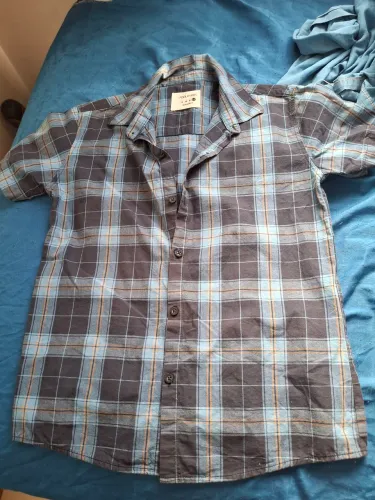 Camisa quadriculada menino tam 10 anos 