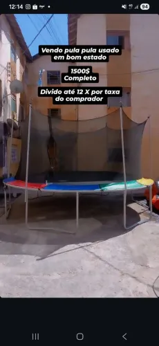 Cama elástica 4,27 profissional