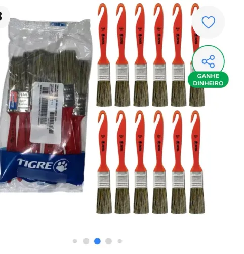 Pincel Tigre 3/4 pacotecom 12 uni cada