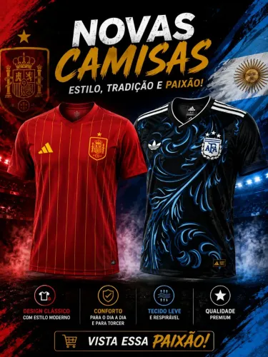 Camisa da Argentina / Espanha