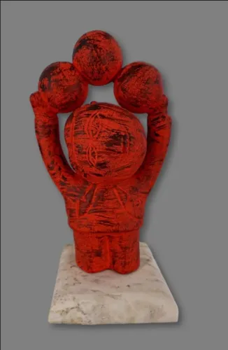 Escultura em Terracota policromada, Inos Corradin R$ 20.000,00